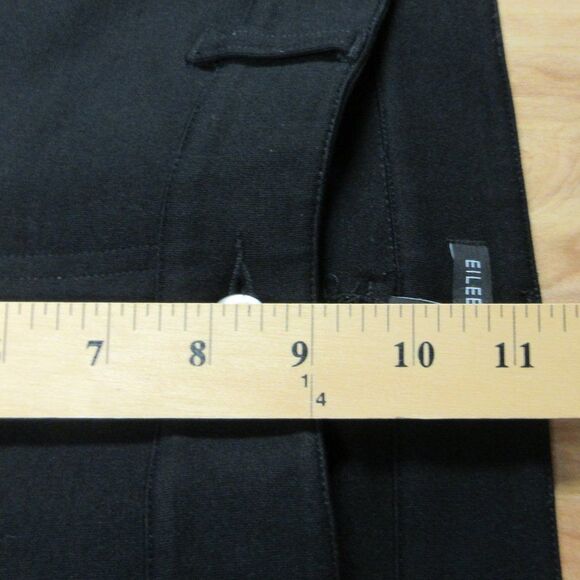 EILEEN FISHER Slim Ankle Zip Riding Pants Sz XS Black Equestrian Ponte Trousers - Picture 13 of 16